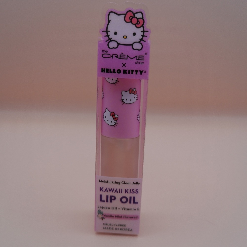 The Creme Shop Hello Kitty Vanilla Mint Kawaii Kiss Hydrating Lip Oil NEW